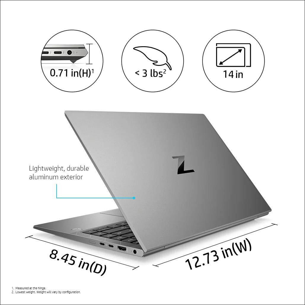HP ZBook Firefly 14 G8 Laptop - 35.6 cm (14") - Intel® Core™ i7-1165G7 - 16 GB DDR4-SDRAM - 512 GB SSD - NVIDIA Quadro T500 - Wi-Fi 6 - Windows 11 Pro - Grey - Image 14