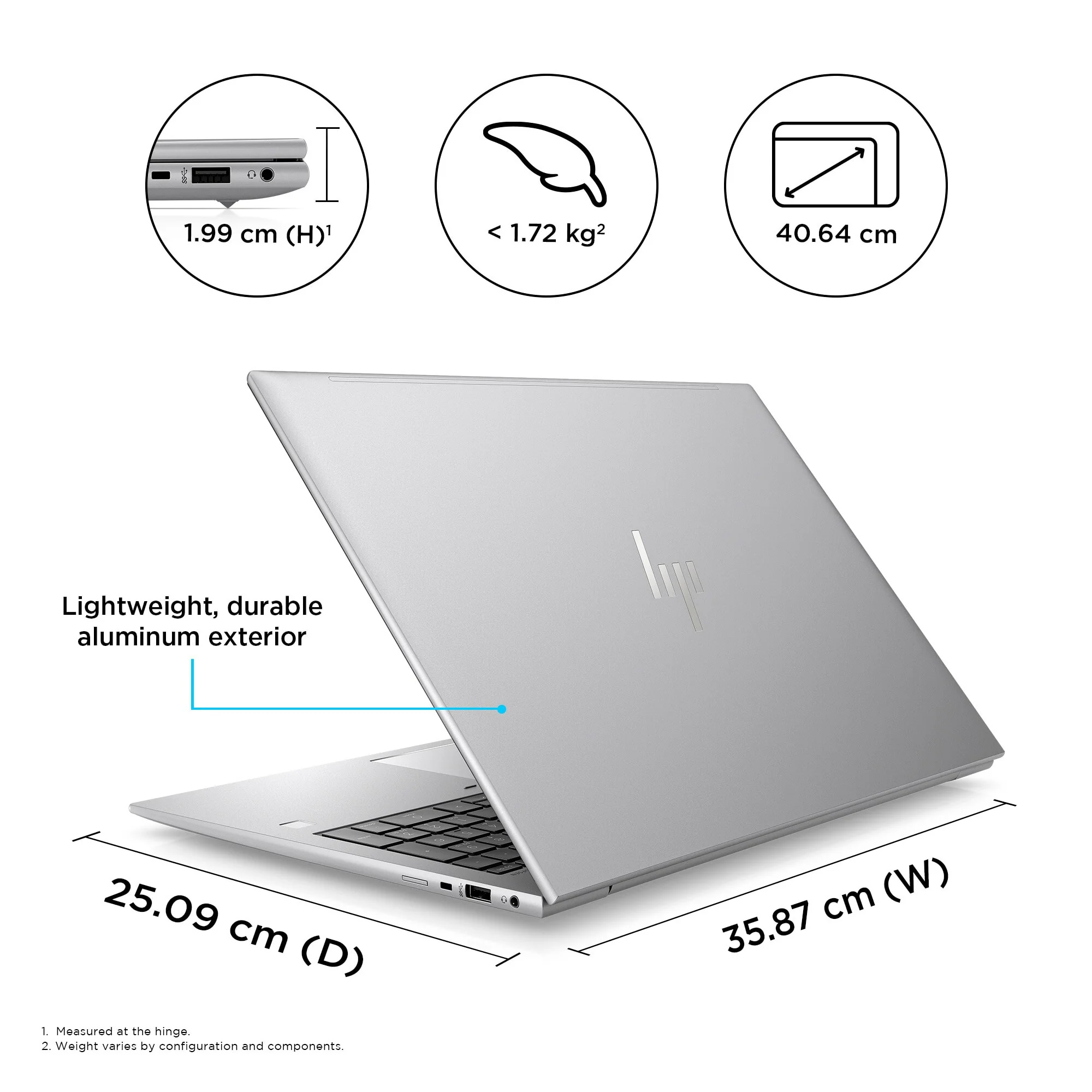HP ZBook Firefly 16 G10 Laptop - 40.6 cm (16") - Intel® Core™ i7-1355U - 16 GB DDR5-SDRAM - 512 GB SSD - NVIDIA RTX A500 - Wi-Fi 6E - Windows 11 Pro - Silver - Image 13