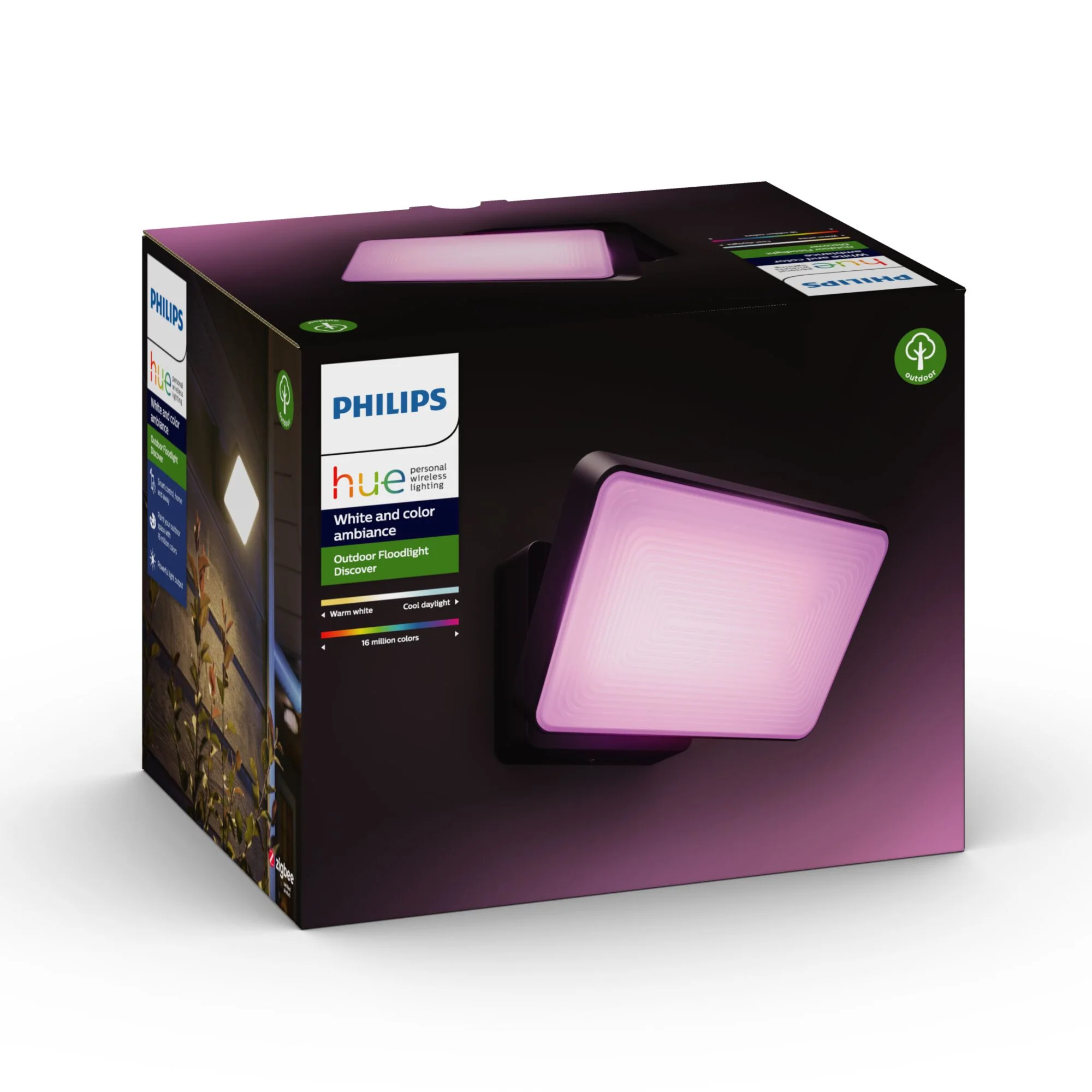 Philips Hue Discover Outdoor Floodlight in Black - White and colour ambience (Pack of 1) - Image 6