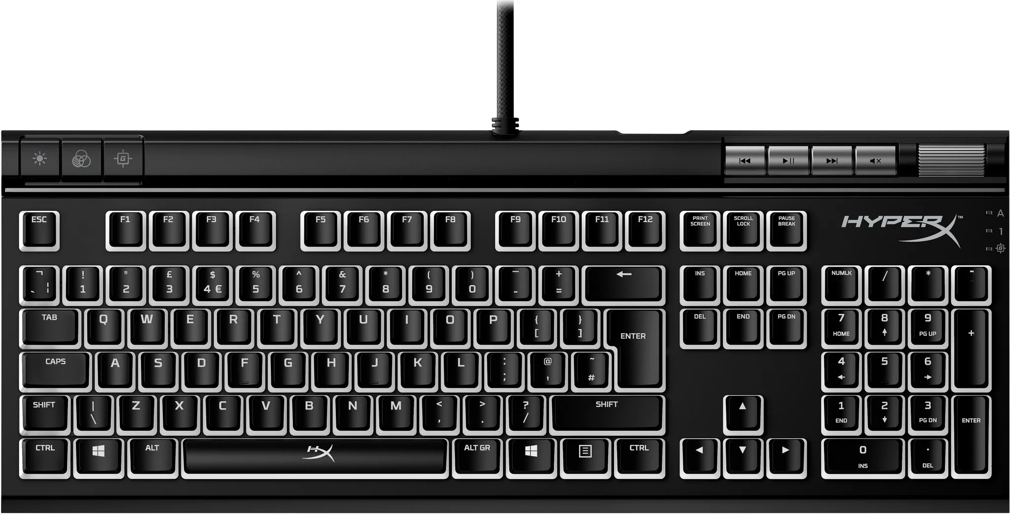 HyperX Alloy Elite 2 - USB Wired RGB Mechanical Gaming Keyboard in Black (QWERTY UK) - Image 4
