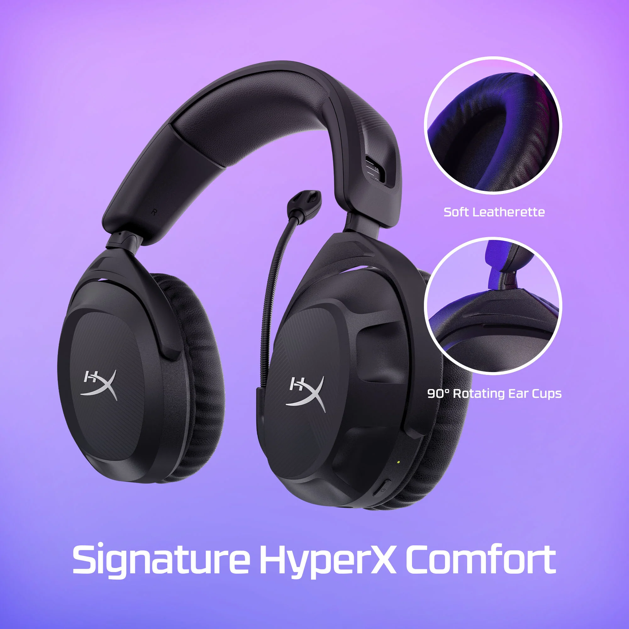 HyperX Cloud Stinger 2 - Wireless Gaming Headset in Black - Image 10