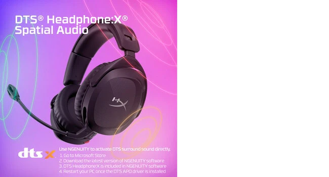 HyperX Cloud Stinger 2 - Wireless Gaming Headset in Black - Image 17