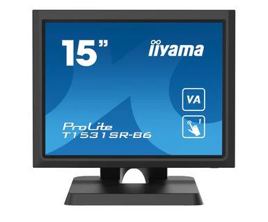 iiyama ProLite T1531SR-B6 Computer Monitor 38.1 cm (15") 1024 x 768 pixels XGA LCD Touchscreen Black