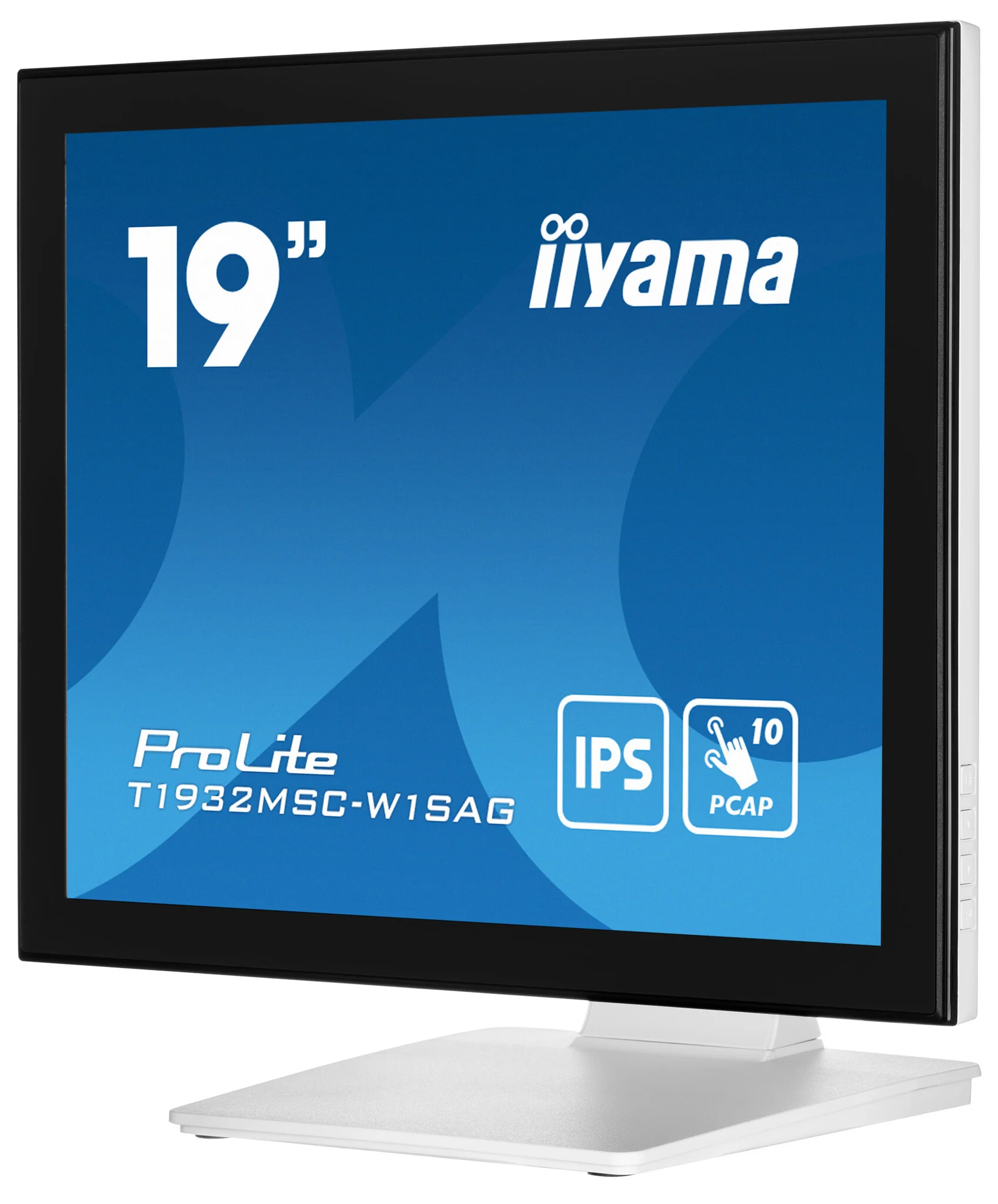 iiyama ProLite T1932MSC-W1SAG computer monitor 48.3 cm (19") 1280 x 1024 pixels Full HD LED Touchscreen Tabletop White - Image 3