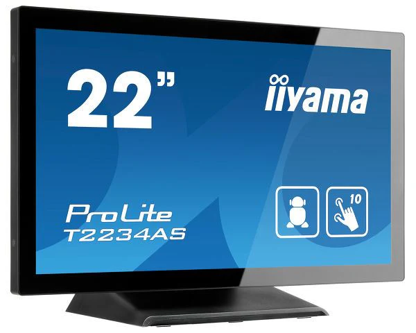 iiyama ProLite T2234AS-B1 Computer Monitor 54.6 cm (21.5") 1920 x 1080 pixels Full HD Touchscreen Multi-user Black