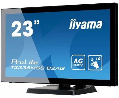 iiyama ProLite T2336MSC-B2AG - 58.4 cm (23") - 1920 x 1080 pixels FHD LED Touchscreen Monitor - Image 3