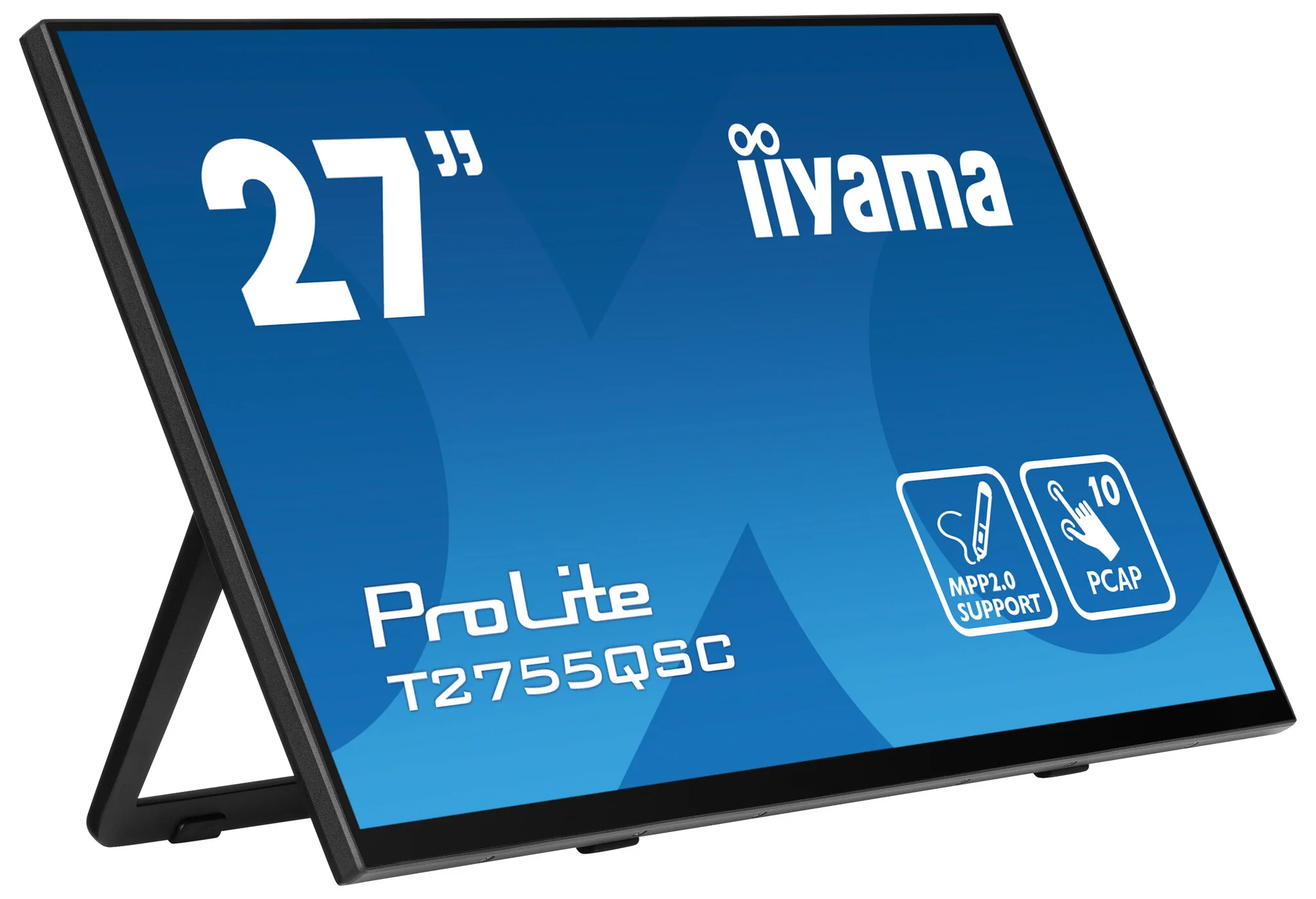 iiyama ProLite T2755QSC-B1 - 68.6 cm (27") - 2560 x 1440 pixels Full HD LCD Touchscreen Monitor - Image 2