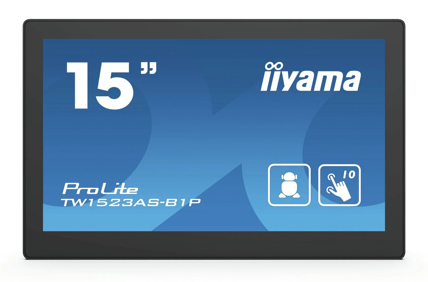 iiyama ProLite TW1523AS-B1P Computer Monitor 39.6 cm (15.6") 1920 x 1080 pixels Full HD LED Touchscreen Multi-user Black