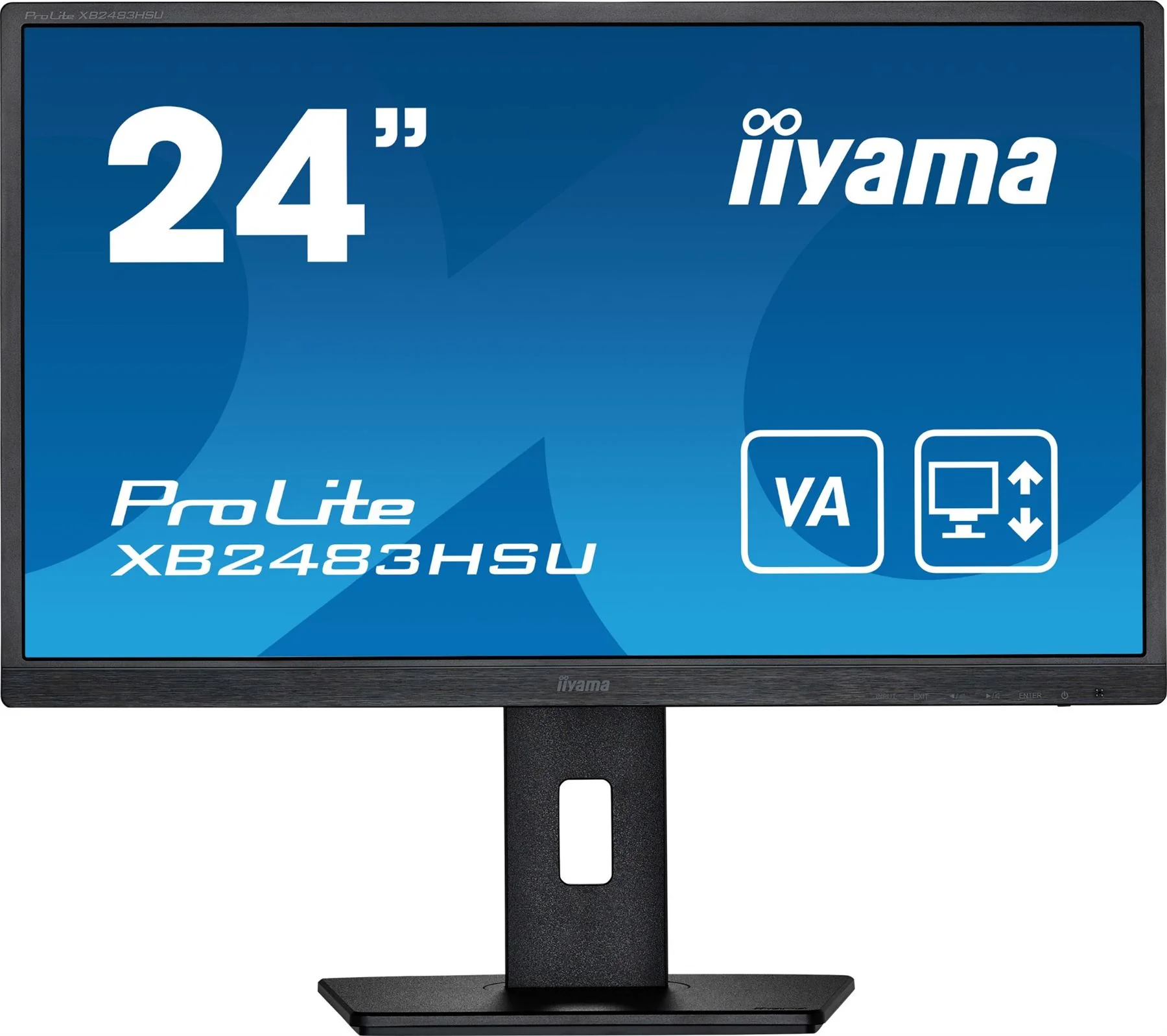 iiyama ProLite XB2483HSU-B5 LED display 60.5 cm (23.8") 1920 x 1080 pixels Full HD Black Monitor