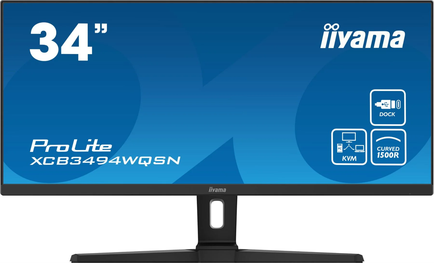 iiyama ProLite XCB3494WQSN-B1 Computer Monitor 86.4 cm (34") 3440 x 1440 pixels UltraWide Quad HD Black