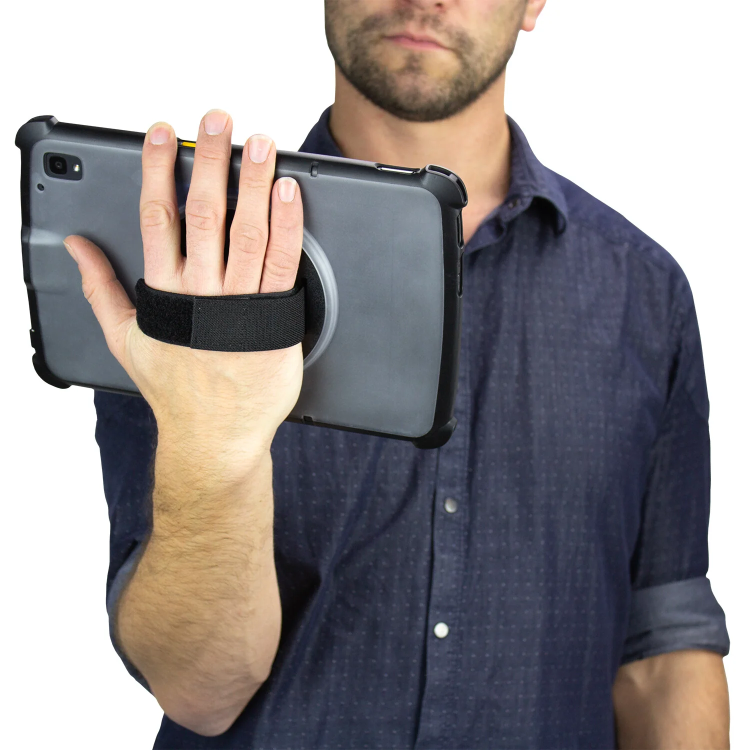 InfoCase Rugged Case with Rotating Hand Strap for Zebra ET40/45 in Black / Transparent - Image 4