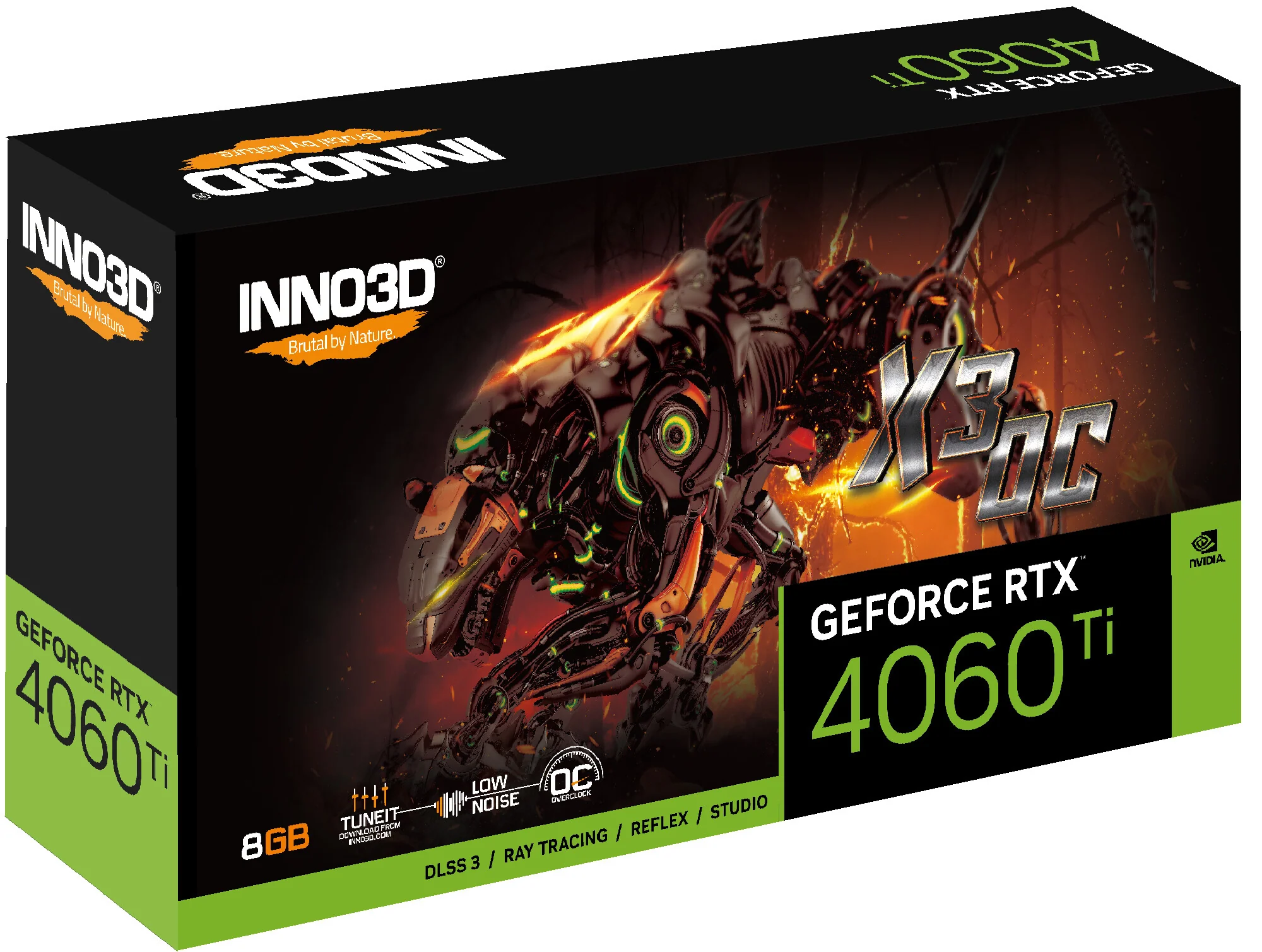 Inno3D X3 OC - NVIDIA 8 GB GDDR6 GeForce RTX 4060 Ti graphics card - Image 3