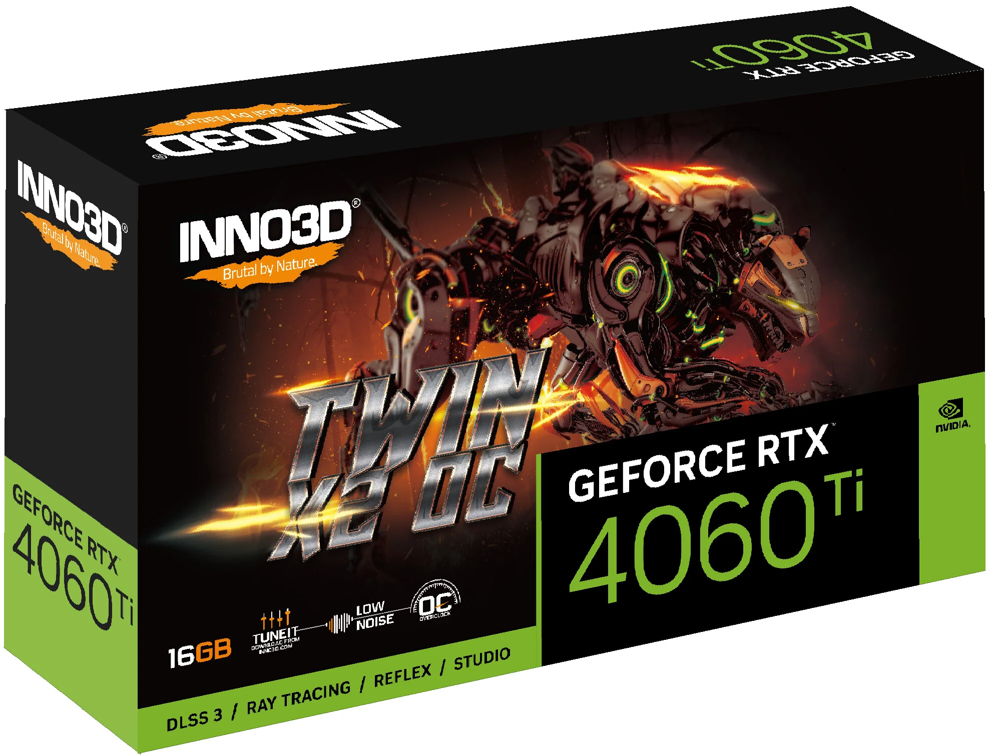 Inno3D Twin X2 OC - NVIDIA 16 GB GDDR6 GeForce RTX 4060 Ti graphics card - Image 3