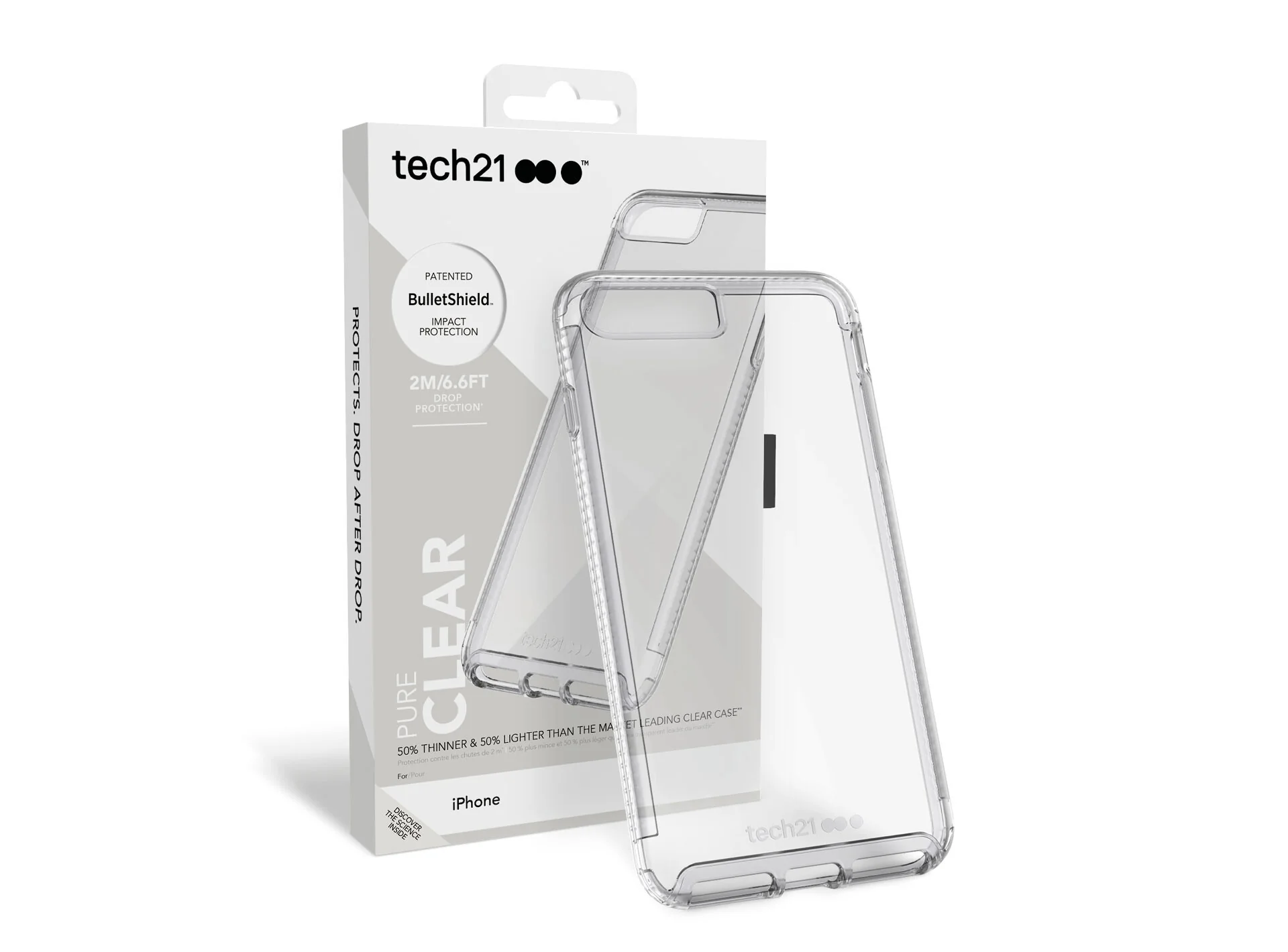 Tech21 Pure Clear for iPhone 8 Plus in Transparent - Image 3
