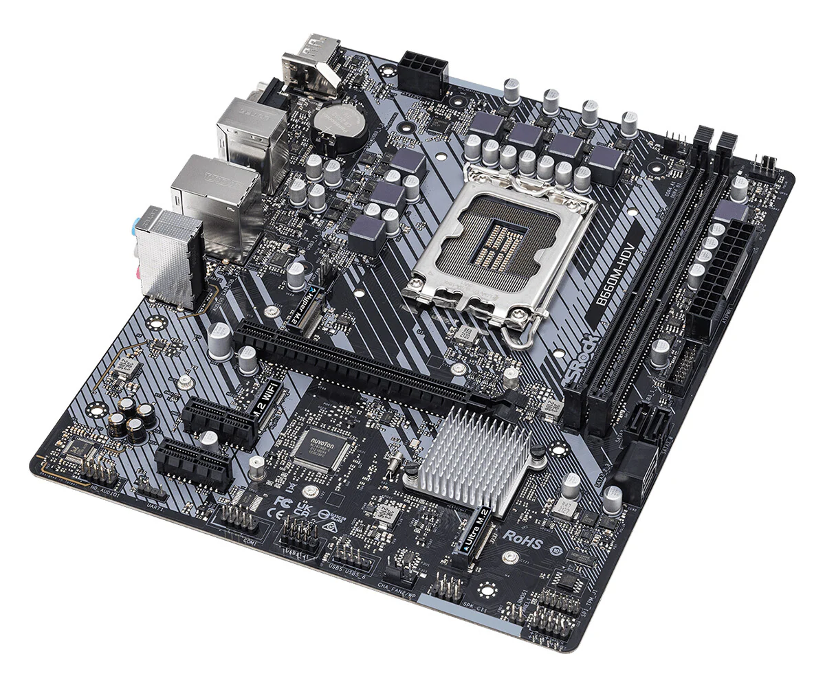 Asrock B660M-HDV micro ATX motherboard - Intel B660 LGA 1700 - Image 3