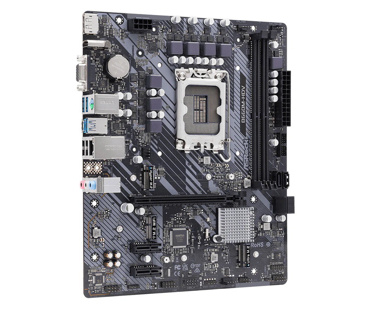 Asrock B660M-HDV micro ATX motherboard - Intel B660 LGA 1700 - Image 4