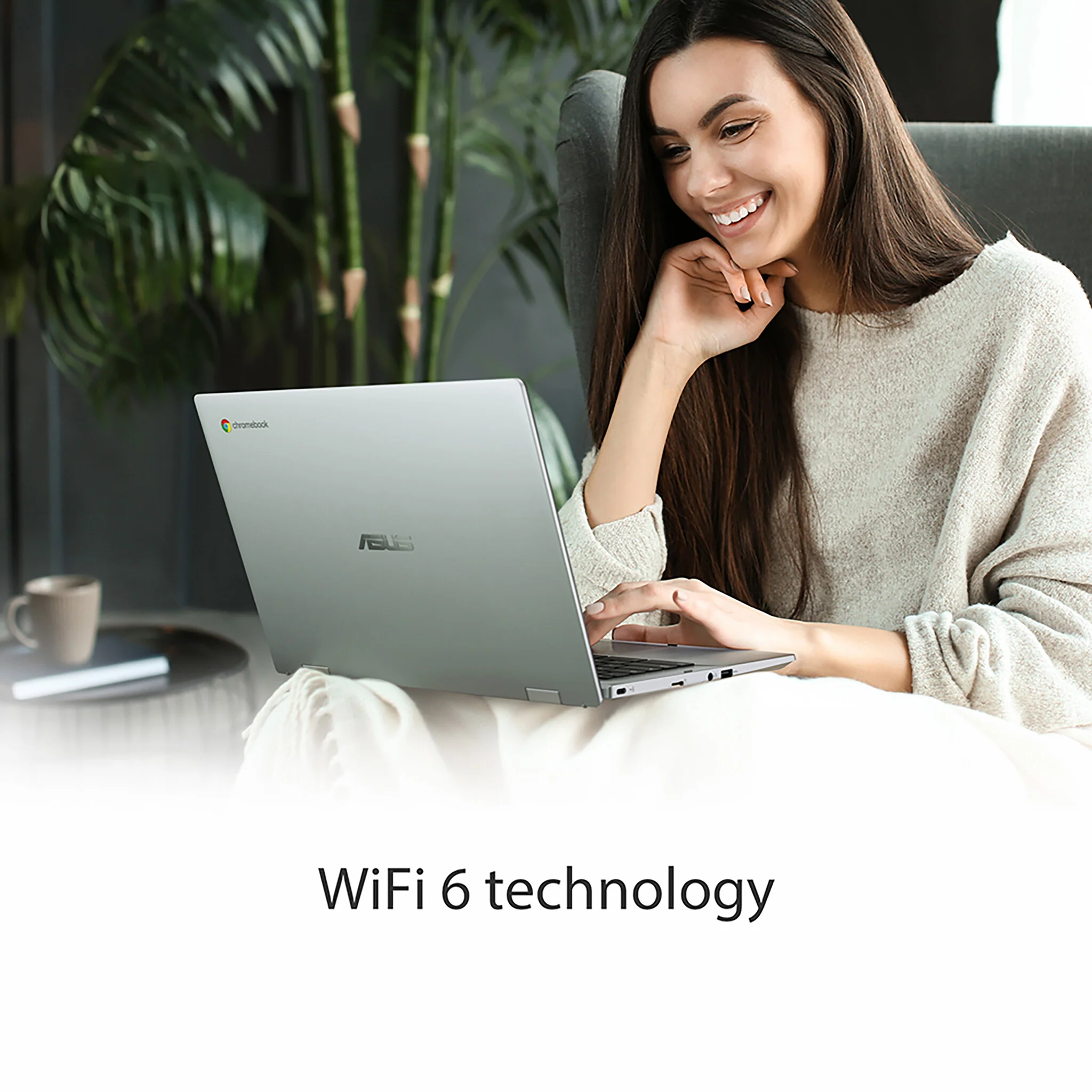 ASUS Chromebook - 35.6 cm (14") - Intel® Celeron® N N4500 - 4 GB LPDDR4x-SDRAM - 64 GB eMMC - Wi-Fi 6 - ChromeOS - Silver - Image 9