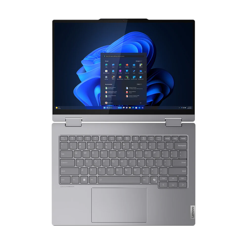 Lenovo ThinkBook 14 Hybrid (2-in-1) - 35.6 cm (14") - Touchscreen - Intel Core Ultra 7 155U - 16 GB DDR5-SDRAM - 512 GB SSD - Wi-Fi 6E - Windows 11 Pro - Grey - Image 12