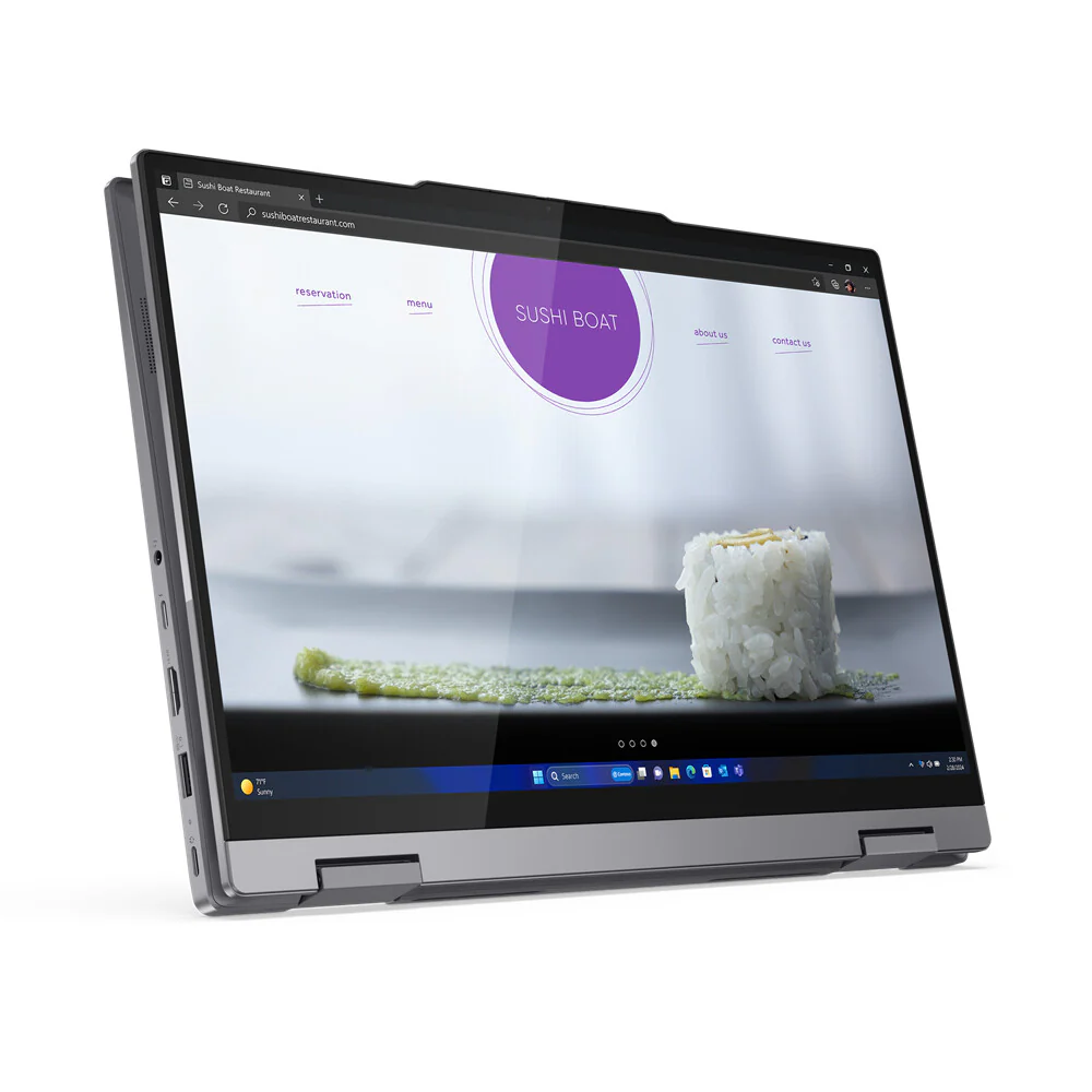 Lenovo ThinkBook 14 Hybrid (2-in-1) - 35.6 cm (14") - Touchscreen - Intel Core Ultra 7 155U - 16 GB DDR5-SDRAM - 512 GB SSD - Wi-Fi 6E - Windows 11 Pro - Grey - Image 5