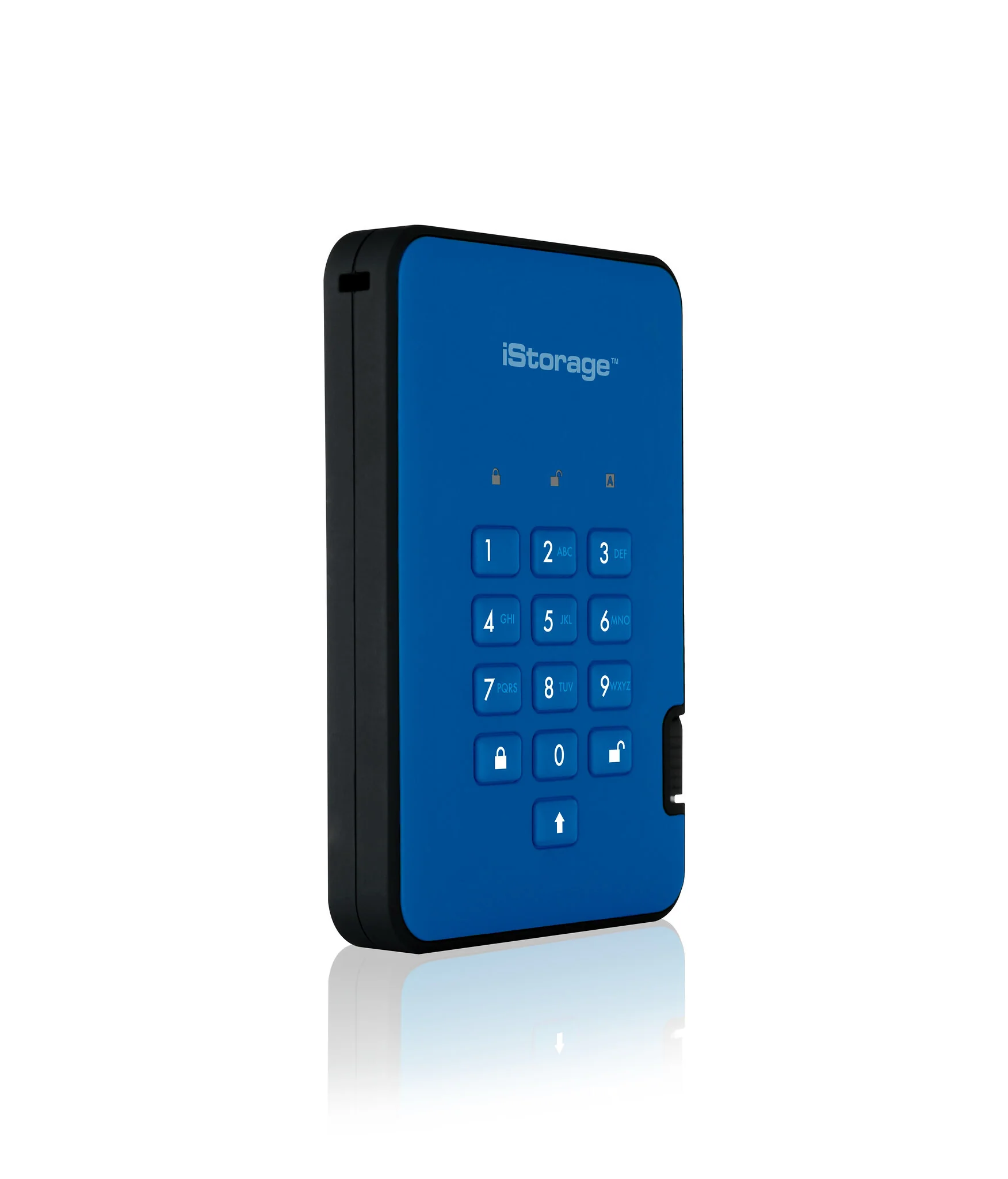 iStorage diskAshur2 - Secure Encrypted External solid state drive in Blue - 1 TB - Image 2