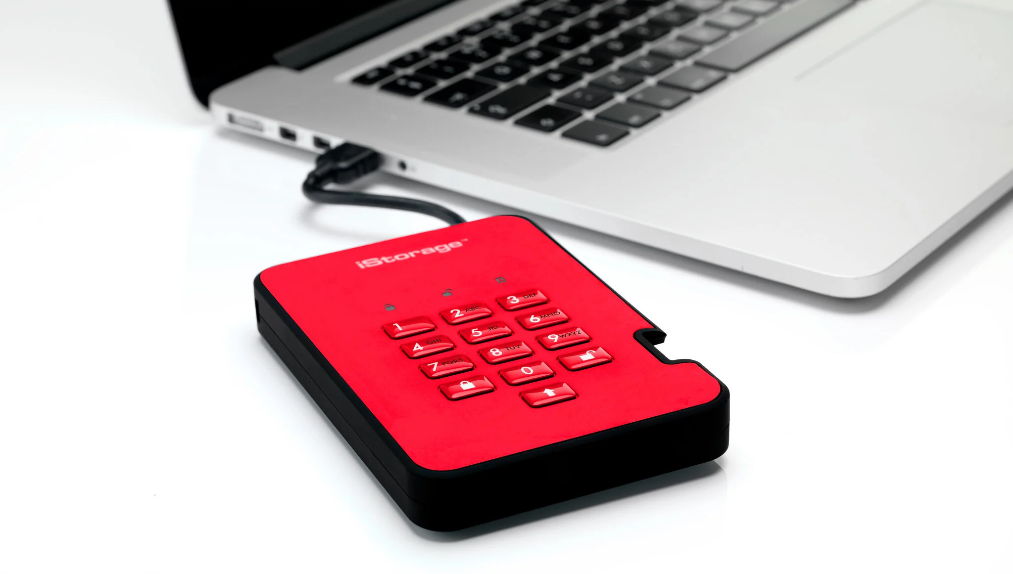 iStorage diskAshur2 - Secure Encrypted External solid state drive in Red - 1 TB - Image 6