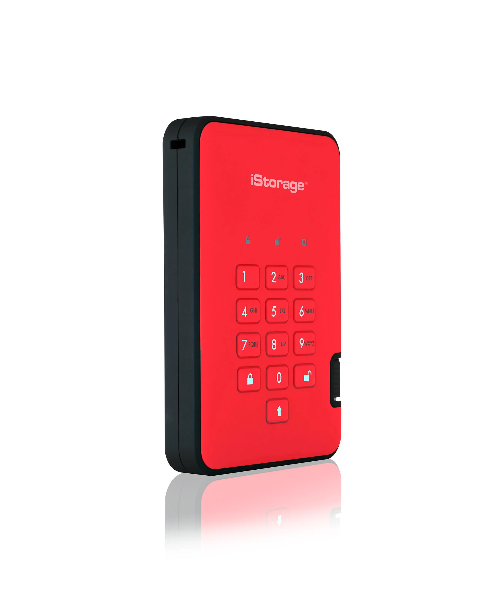 iStorage diskAshur2 - Secure Encrypted External hard drive in Red - 2 TB - Image 2
