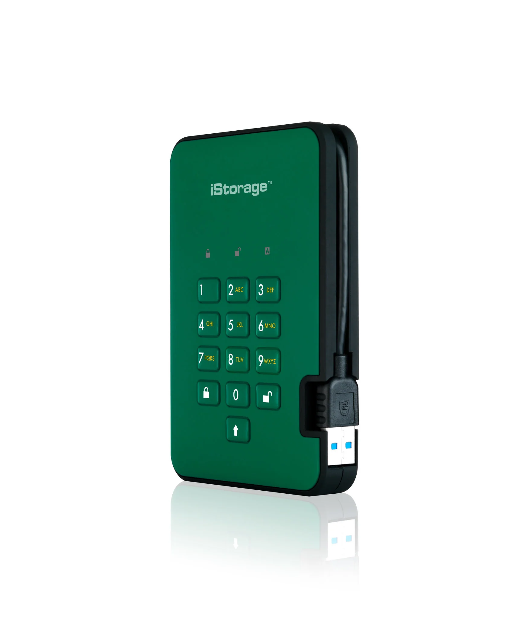 iStorage diskAshur2 - Secure Encrypted External hard drive in Green - 500 GB - Image 3