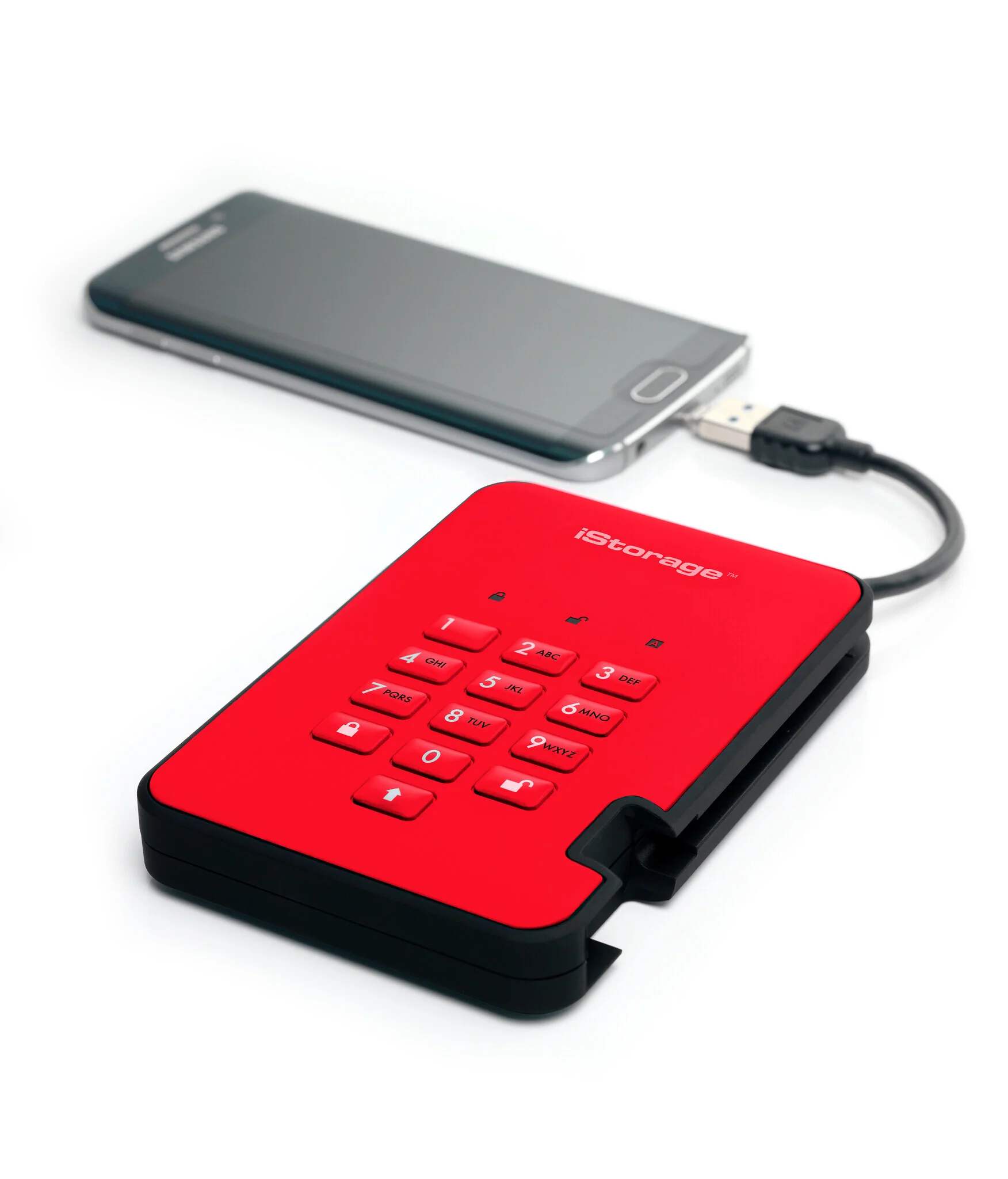 iStorage diskAshur2 - Secure Encrypted External hard drive in Red - 500 GB - Image 7