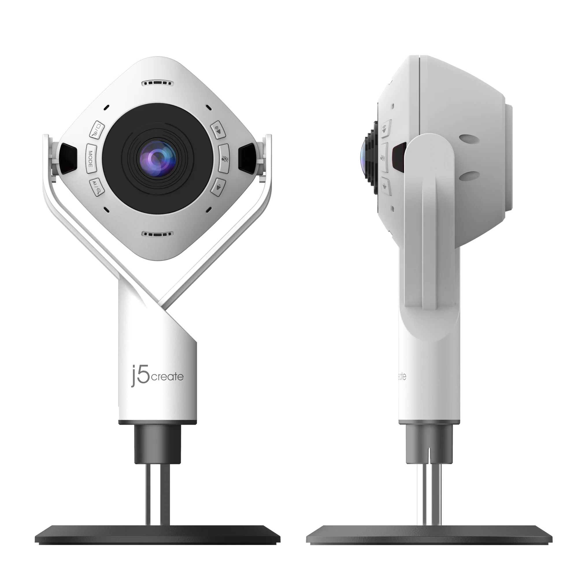 j5create JVU368 - USB Wired 360° AI-Powered 1080p Webcam with Speakerphone - Image 4