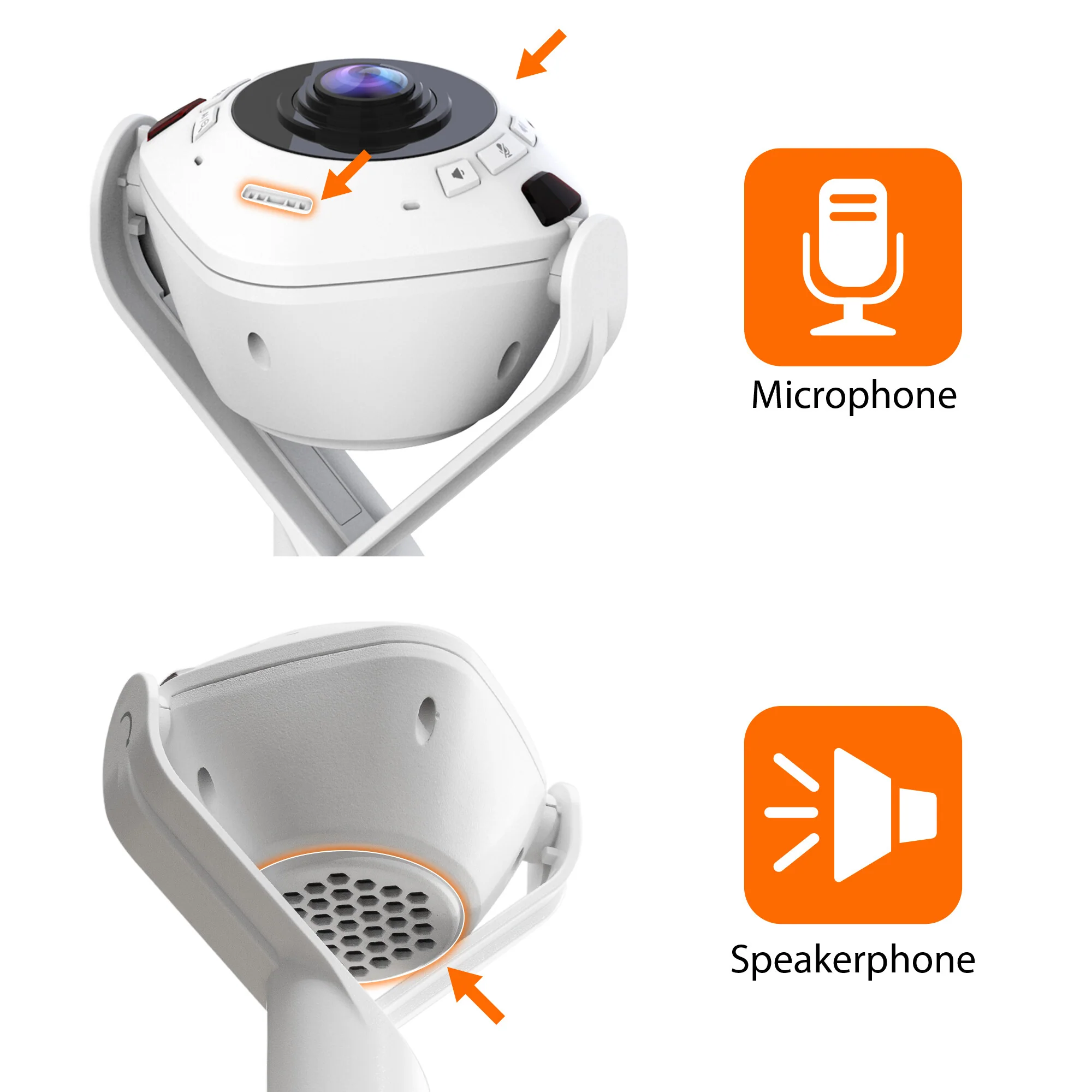 j5create JVU368 - USB Wired 360° AI-Powered 1080p Webcam with Speakerphone - Image 6