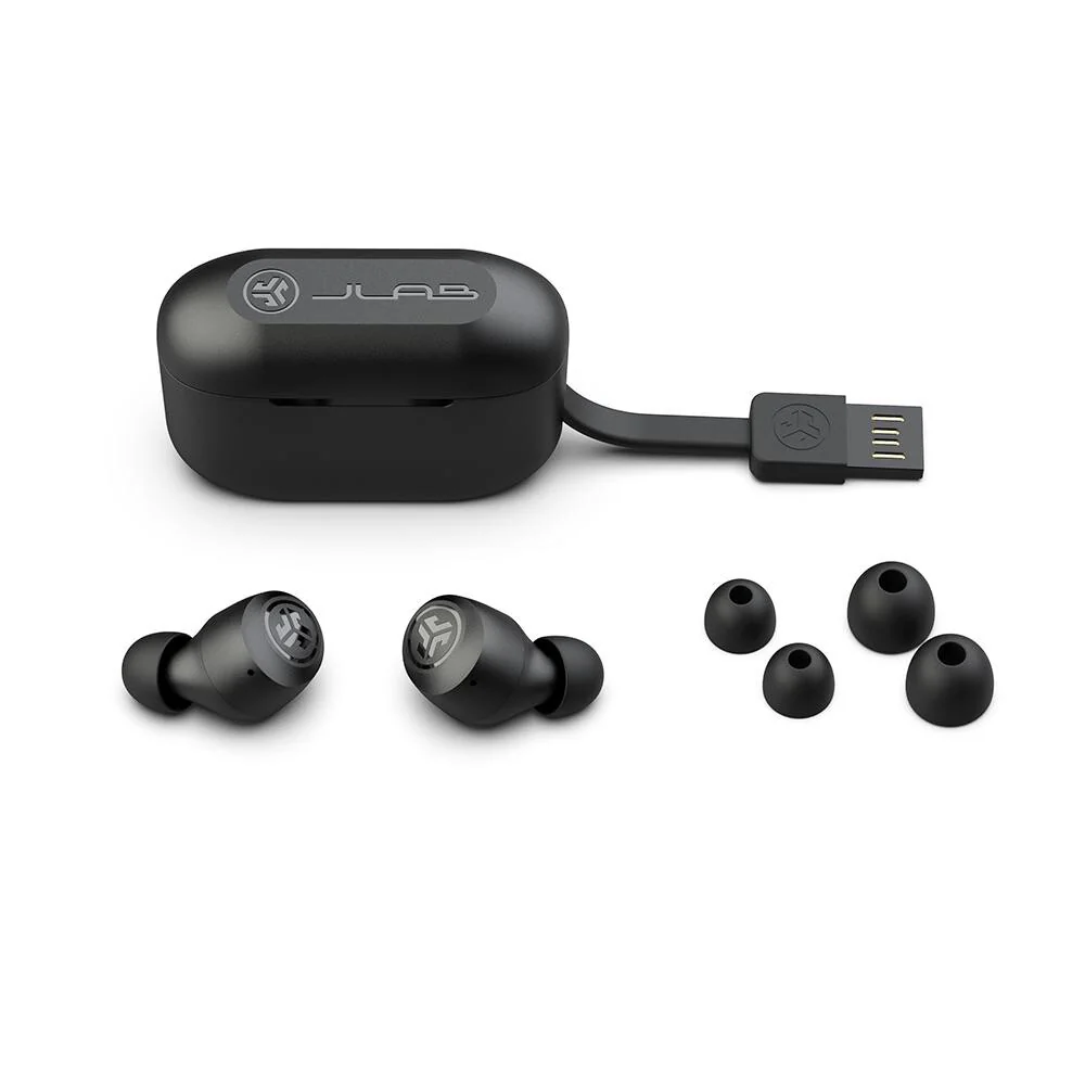 JLab GO Air POP - True Wireless Stereo (TWS) In-ear Bluetooth Earbuds in Black - Image 4