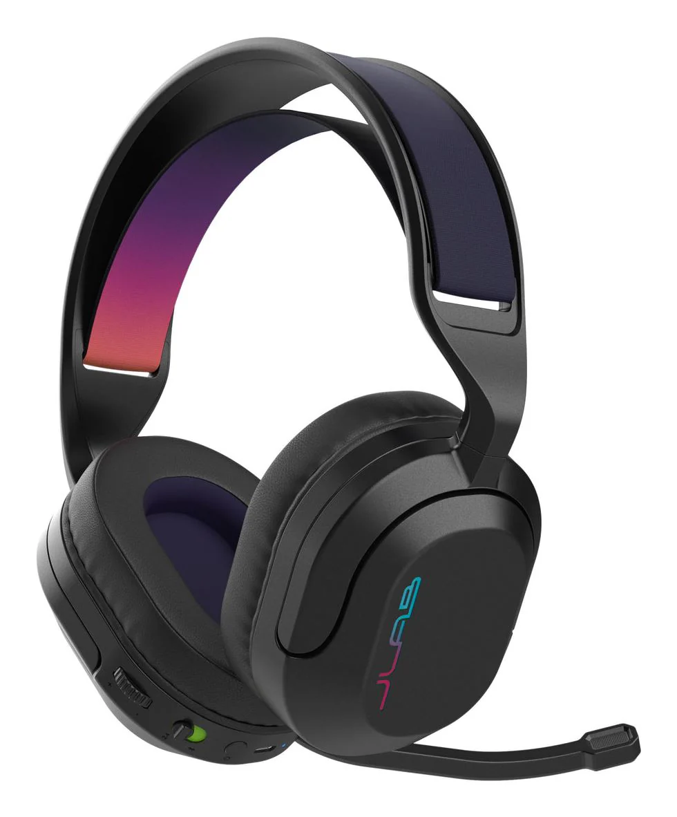 JLab Nightfall Headset Wireless Head-band Gaming USB Type-C Bluetooth Black