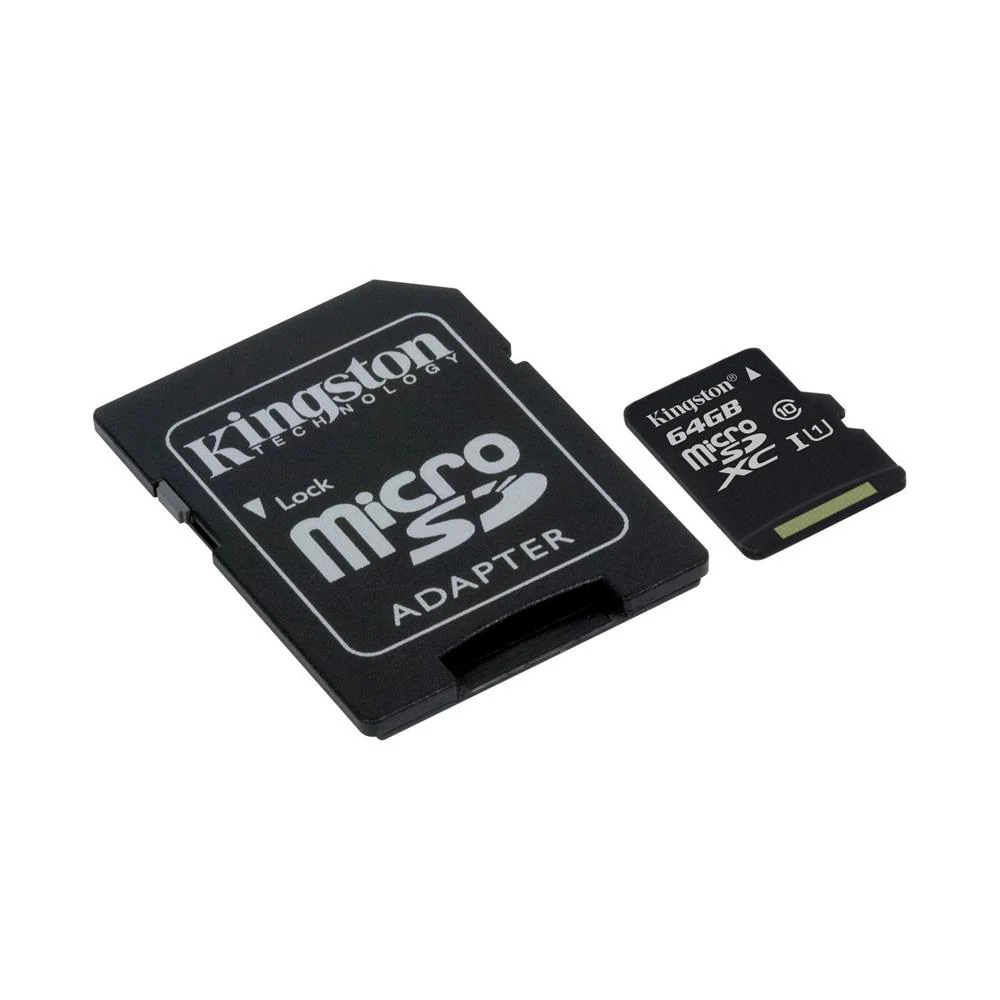 Kingston 64GB Micro SD Memory Card with Adapter - Image 2