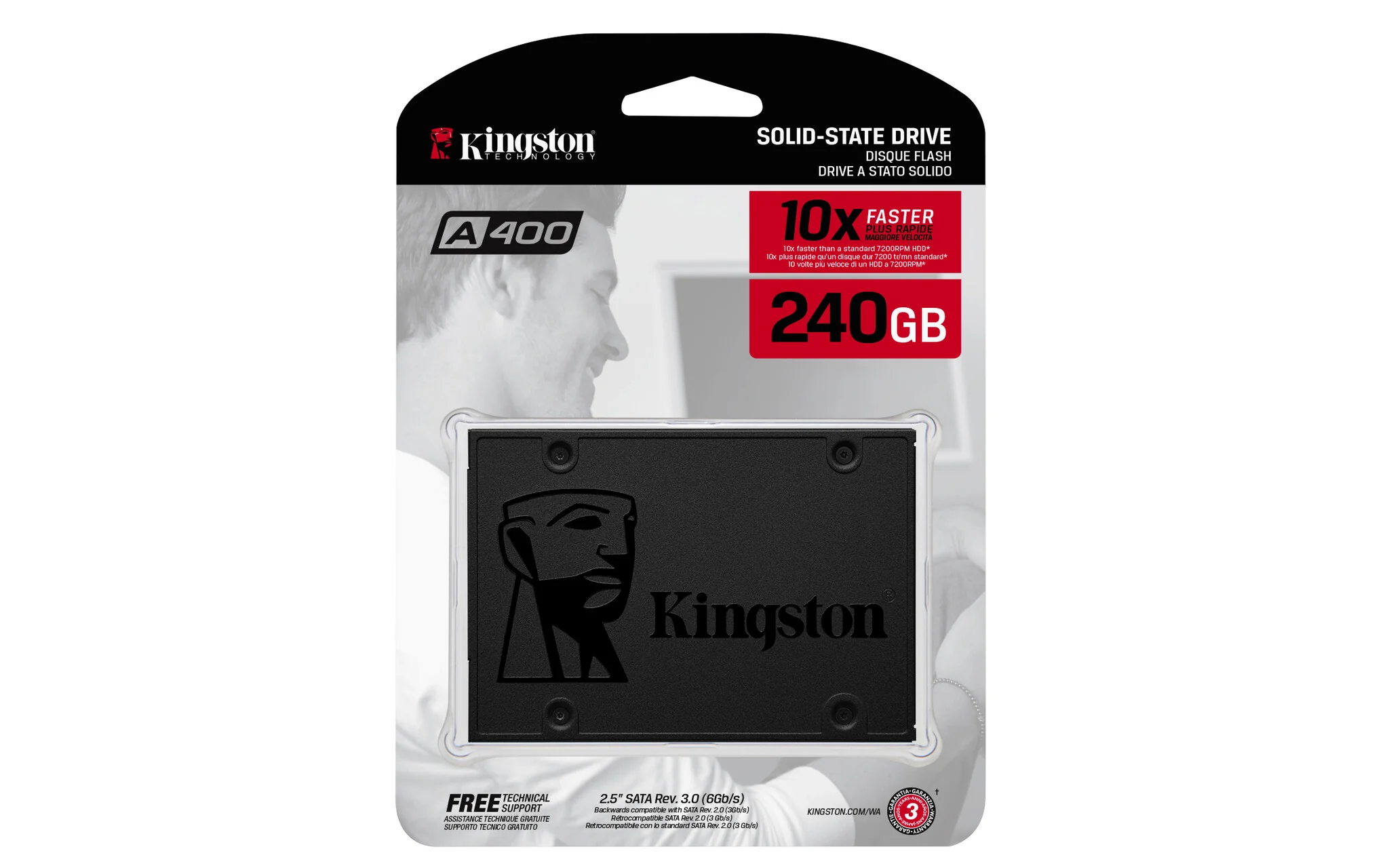 Kingston Technology A400 - Serial ATA III TLC 2.5" SSD - 240 GB - Image 4