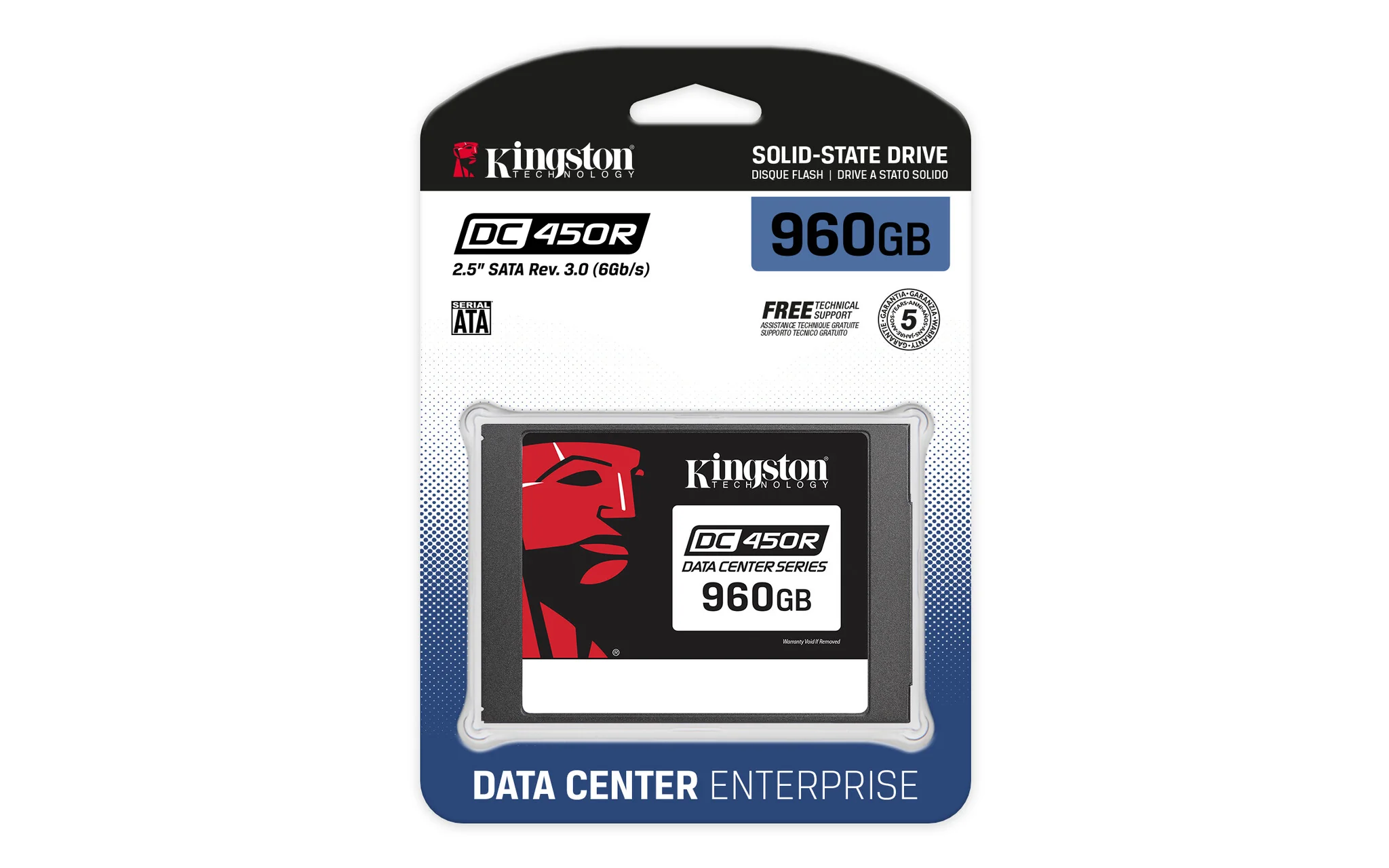 Kingston Technology DC450R - Serial ATA III 3D TLC 2.5" SSD - 960 GB - Image 3