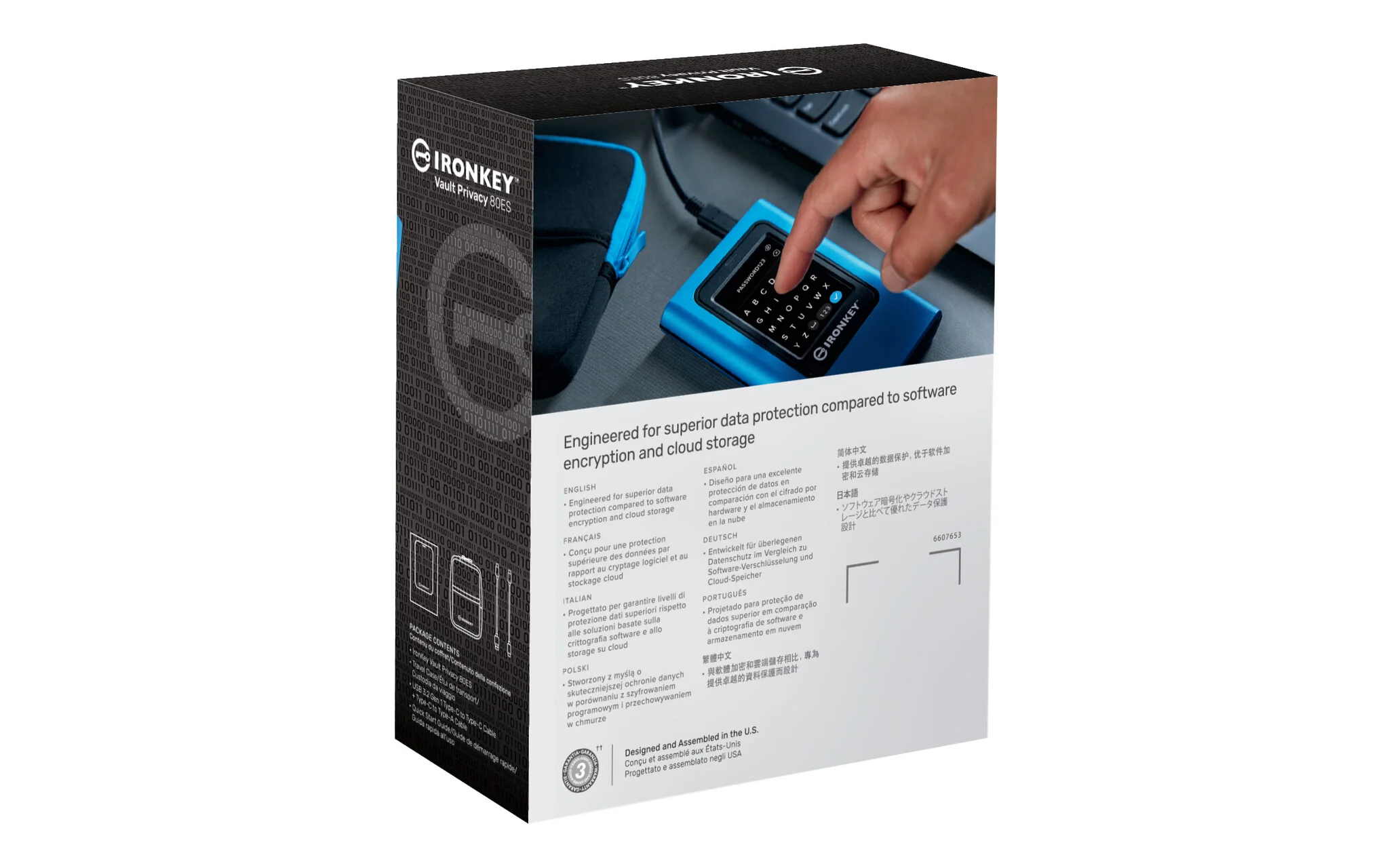 Kingston Technology IronKey Privacy Vault 80ES - Encrypted External SSD -  1.92 TB - Image 6