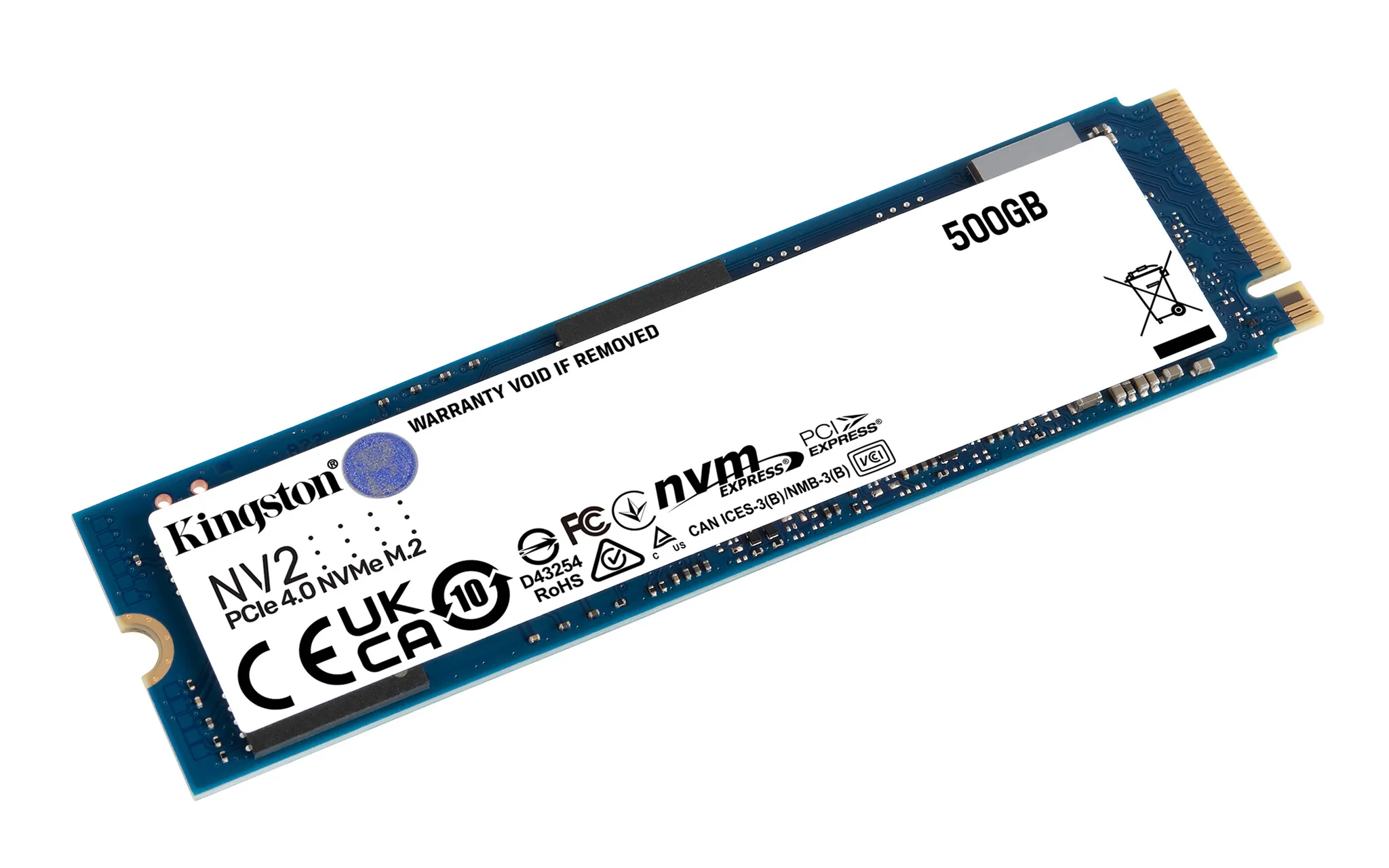 Kingston Technology NV2 2280 PCIe 4.0 NVMe M.2 SSD - 500 GB - Image 2