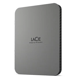 LaCie Mobile Drive Secure - External HDD in Space Grey - 4 TB