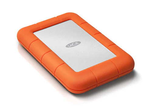 LaCie Rugged - Micro-USB External SSD in Orange / Silver - 250 GB - Image 2