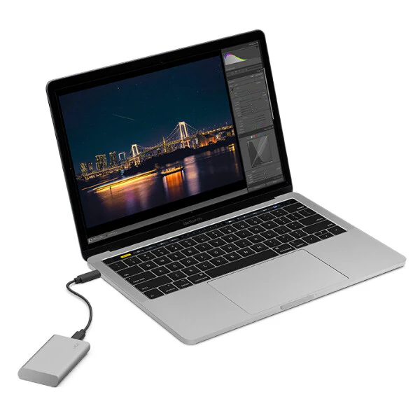 LaCie Portable - USB Type-C External SSD in Silver - 1 TB - Image 4
