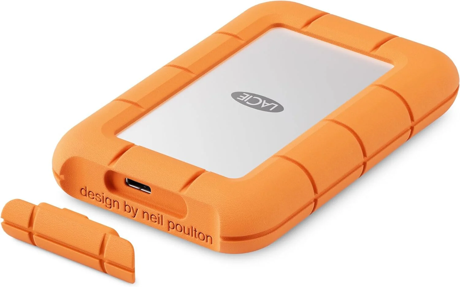 LaCie Rugged Mini - USB-C External HDD in Grey / Orange - 2 TB - Image 3