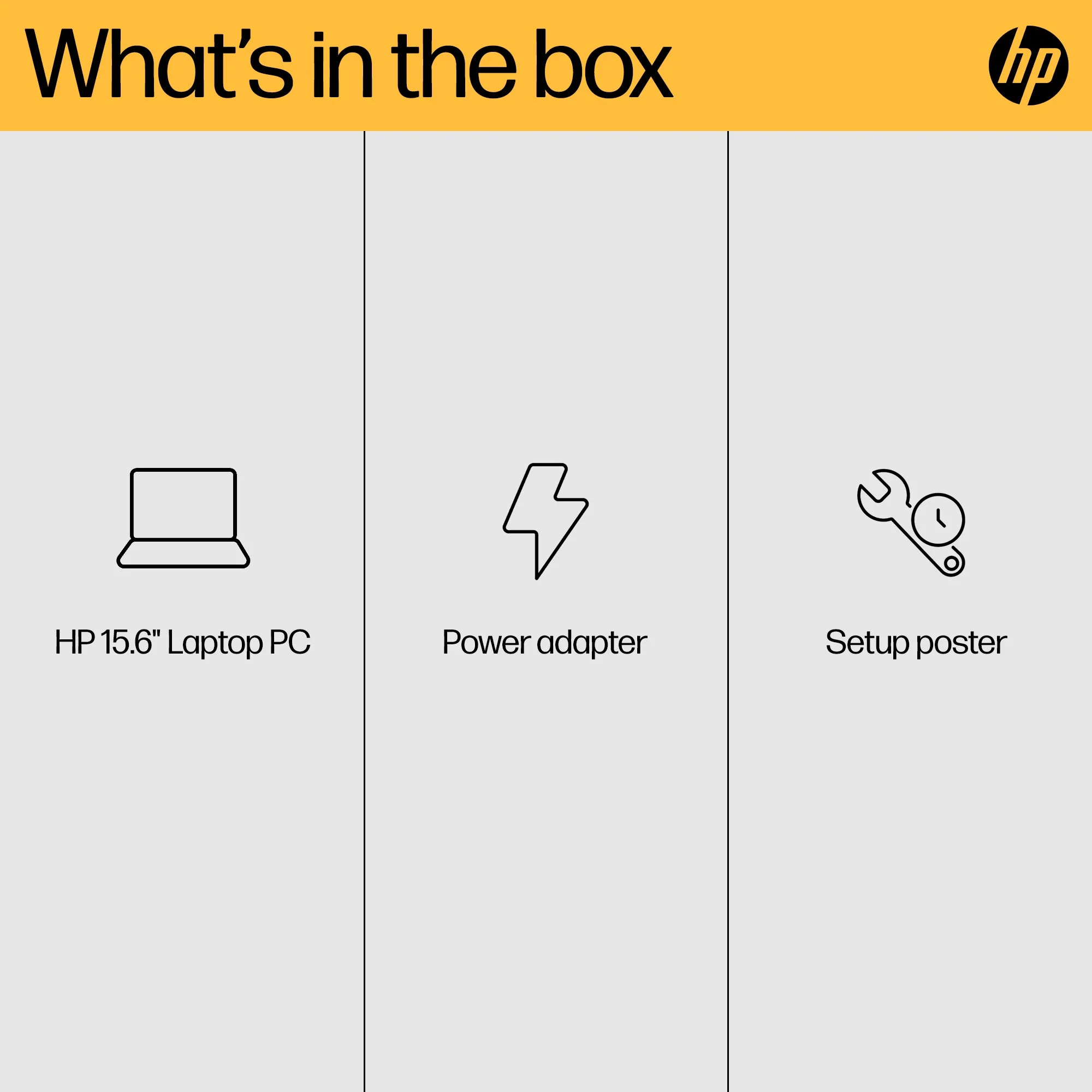 HP 15-FC0018NA Laptop - 39.6 cm (15.6") - AMD Ryzen™ 3 7320U - 4 GB LPDDR5-SDRAM - 128 GB SSD - Wi-Fi 6 - Windows 11 Home in S mode - Black - Image 17