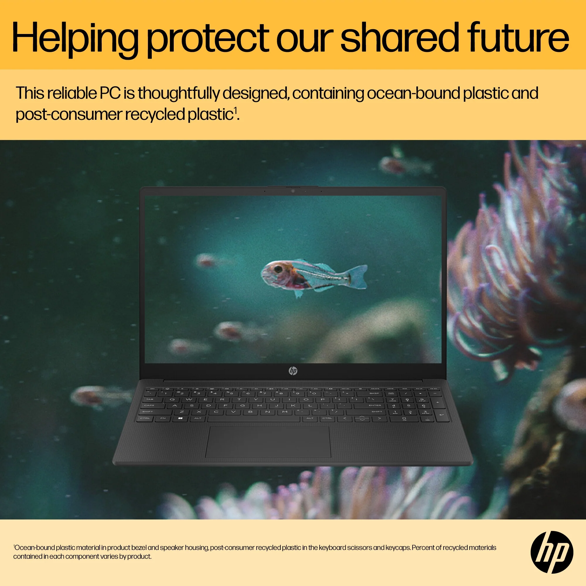 HP 15-FC0018NA Laptop - 39.6 cm (15.6") - AMD Ryzen™ 3 7320U - 4 GB LPDDR5-SDRAM - 128 GB SSD - Wi-Fi 6 - Windows 11 Home in S mode - Black - Image 8