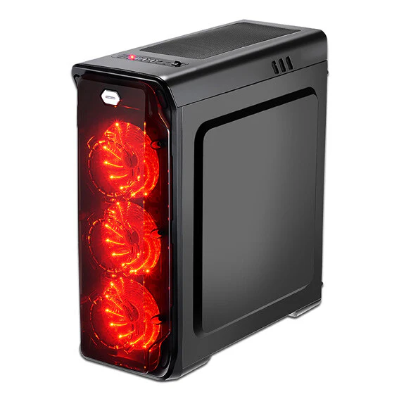 LC-Power Gaming 988B - Red Typhoon Midi Tower in Black - Image 5