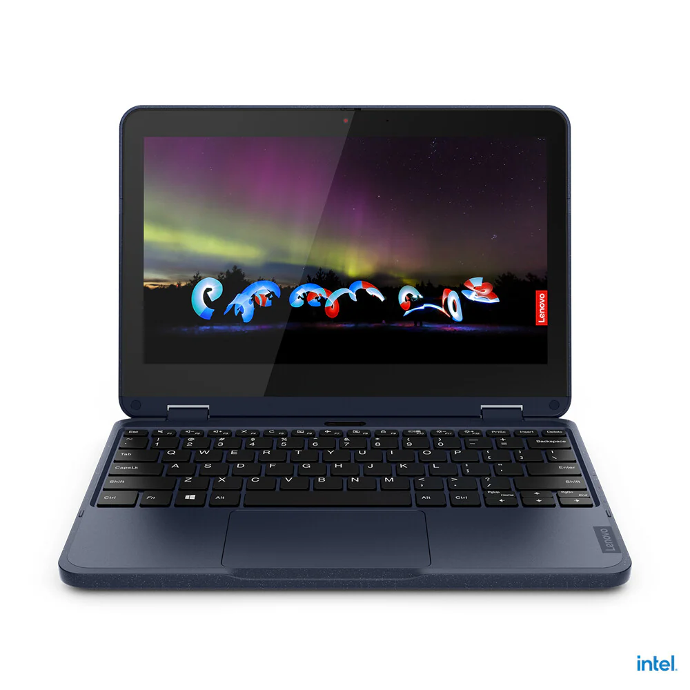 Lenovo 500w Gen 3 Hybrid (2-in-1) - 29.5 cm (11.6") - Touchscreen - Intel® Celeron® N5100 - 4 GB LPDDR4x-SDRAM - 128 GB SSD - Wi-Fi 6 - Windows 11 Pro - Blue