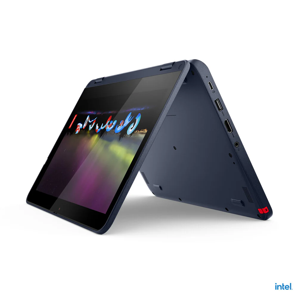Lenovo 500w Gen 3 Hybrid (2-in-1) - 29.5 cm (11.6") - Touchscreen - Intel® Celeron® N5100 - 4 GB LPDDR4x-SDRAM - 128 GB SSD - Wi-Fi 6 - Windows 11 Pro - Blue - Image 6