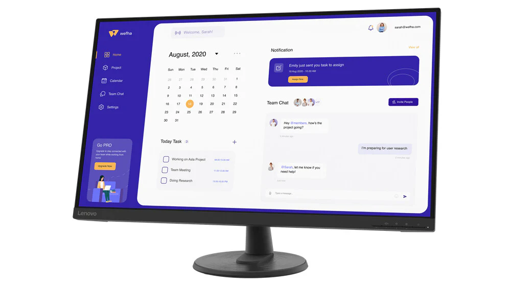 Lenovo D32U-40 - 80 cm (31.5") - 3840 x 2160 pixels 4K UHD W-LED Monitor - Image 3