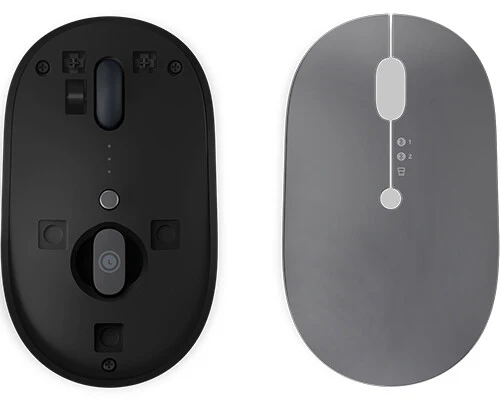 Lenovo Go - RF Wireless + Bluetooth Multi-Device Office Optical Mouse in Black / Grey - 2,400 DPI - Image 5