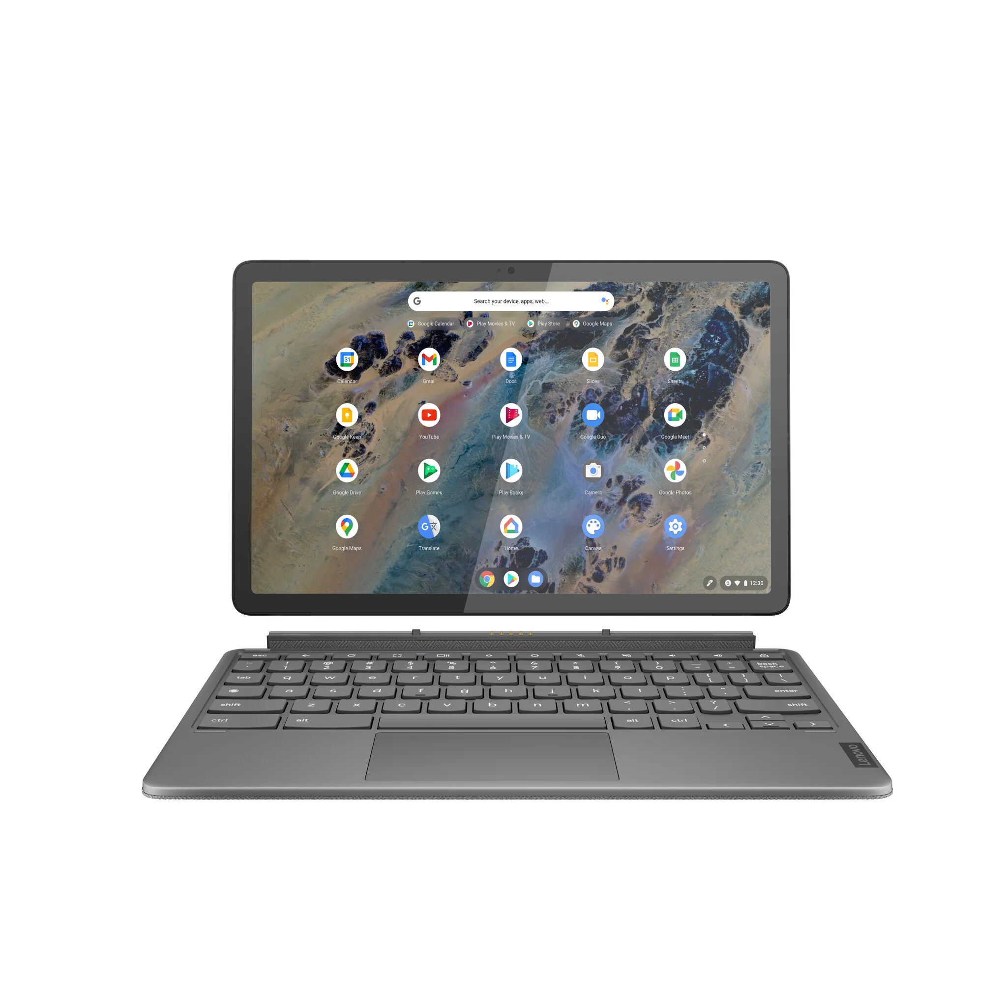 Lenovo IdeaPad Duet 3 Chromebook - 27.8 cm (10.9") - Touchscreen - Qualcomm Snapdragon 7c Gen 2 - 8 GB LPDDR4x-SDRAM - 128 GB eMMC - Wi-Fi 5 - ChromeOS - Grey
