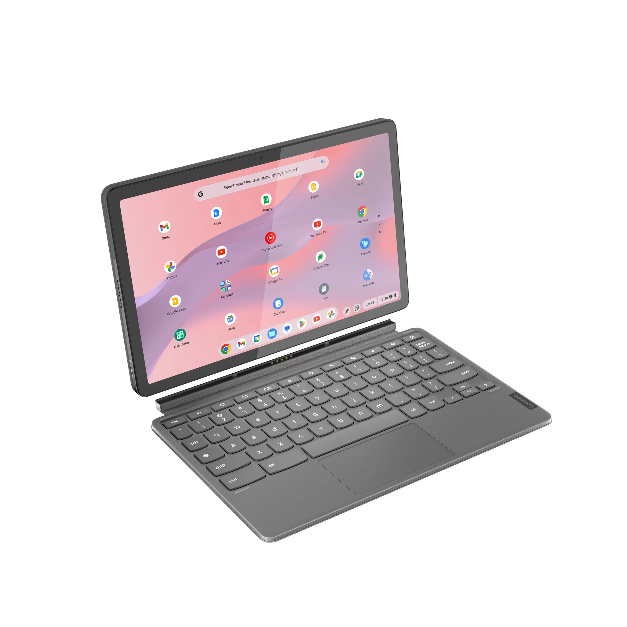 Lenovo IdeaPad Duet 3 Chromebook - 27.8 cm (10.9") - Touchscreen - Qualcomm Snapdragon 7c Gen 2 - 8 GB LPDDR4x-SDRAM - 128 GB eMMC - Wi-Fi 5 - ChromeOS - Grey - Image 4
